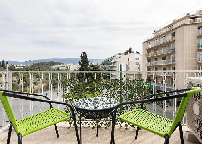 Panoramic View Apartment Next To Acropolis